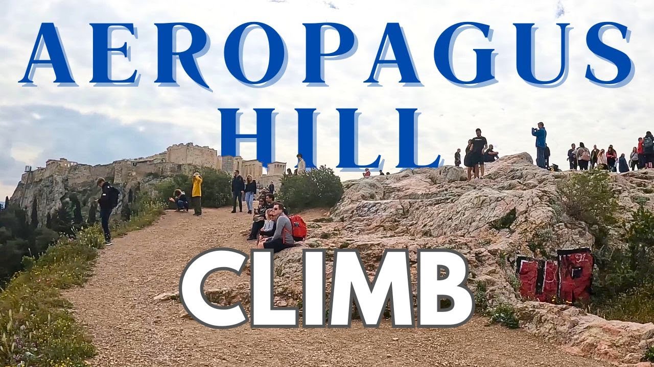 Climb to the Aeropagus Hill in Athens [Hiking in 4K]