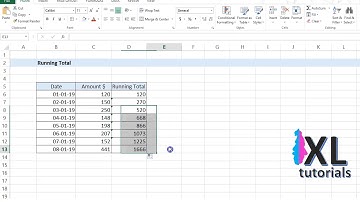 How To Do A Running Total In Excel