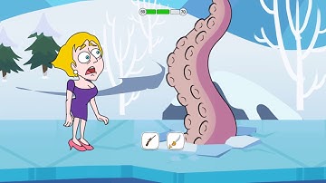 Save The Girl - Gameplay Walkthrough Part 9 - New Levels Solution Funny Wins/Fails iOS/Android