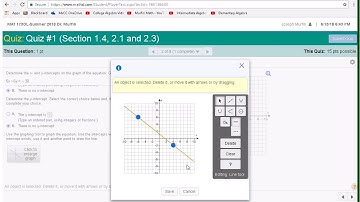 MyMathLab Quiz Demonstration