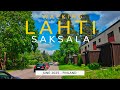 Walking Lahti Finland Saksala Neighbourhood June 2025 4K Slowtv