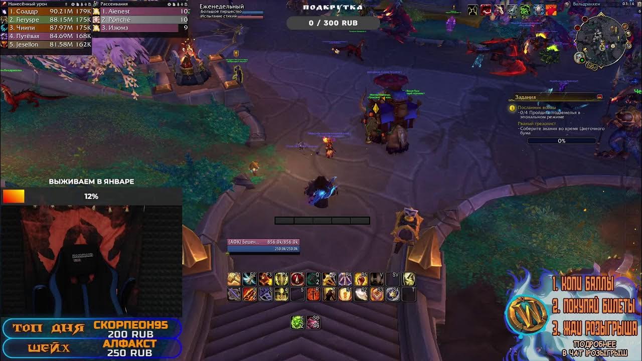 ВСПОМИНАЕМ КАК ИГРАТЬ / BM HUNTER 3.2K RIO World of Warcraft Dragonflight YouTube