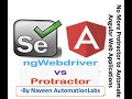 How to Automate Angular App using Java NGWebDriver Library || NGWebDriver vs Protractor