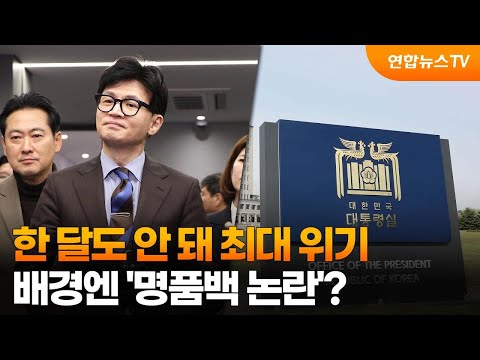   한 달도 안 돼 최대 위기 배경엔 명품백 논란 연합뉴스TV YonhapnewsTV