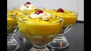 MANGO CREAM DESSERT / URDU / HINDI RECIPE *COOK WITH FAIZA*