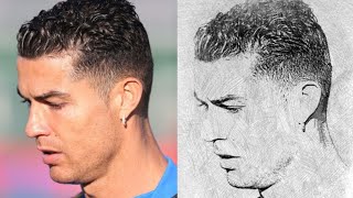 simple Drawing Cristiano Ronaldo with Grid Method easy ##simpledrawing #ronaldo #ronaldoalnassr