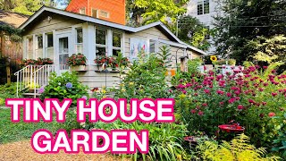 Tiny House HUGE Cottage Garden Tour | Organic Sun and Shade Gardens | Birds, Bees, Butterflies & Art