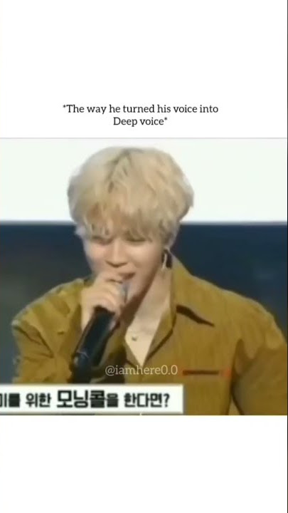 Jimin's deep voice is just too much to handle *busan accent #shorts  #BTS