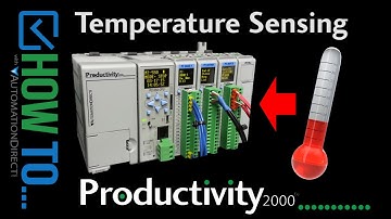 How To Sense Temperature with a Productivity Series PLC from AutomationDirect