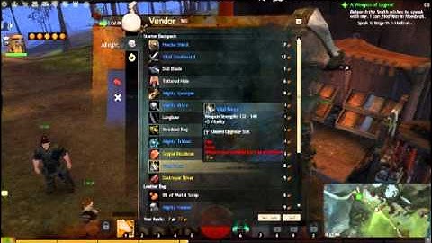Guild Wars 2- Sending Items to a teammate + Salvage Items