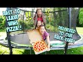 LAST TO LEAVE THE TRAMPOLINE WINS!! - WE HAD PIZZA DELIVERED!!