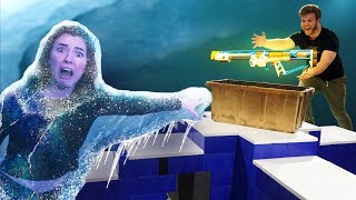 DON'T Get Trapped in the Blizzard! NERF Board Game Challenge