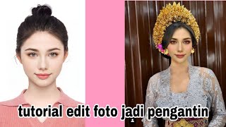 CARA EDIT GANTI WAJAH DI PICSART JADI PENGANTIN
