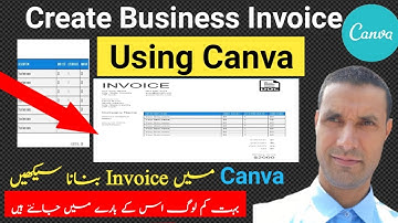 Canva tutorial | how to create invoice using canva | Invoice templete Canva |  Muhammad Abbas