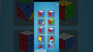 Solving 3 by 3 by 3 pyramid cube on mobile app in Hindi screenshot 2