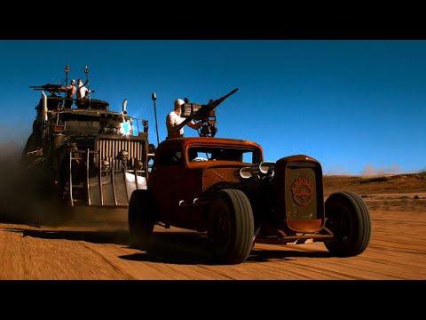 Mad Max: Fury Road (2015) - The War Rig Fighting The Buzzards | 4K UHD