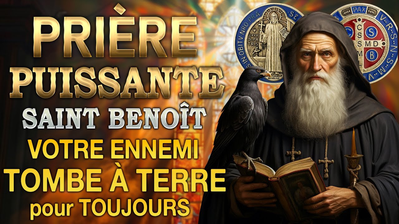 PRIÈRE Puissante de la Médaille SAINT-BENOÎT 🙌 Votre Ennemi tombe à terre pour toujours