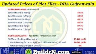 DHA Gujranwala  Rates | Daily Updated Latest Plot Prices in DHA Gujranwala by BuildrN.com by DHA Gujranwala Rates 10 views 2 years ago 1 minute, 38 seconds