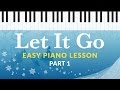 Let it go frozen  easy piano tutorial  hoffman academy