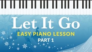 Video thumbnail of "Let it Go (Frozen) - Easy Piano Tutorial - Hoffman Academy"