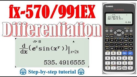 Differentiation (fx-570/991EX)