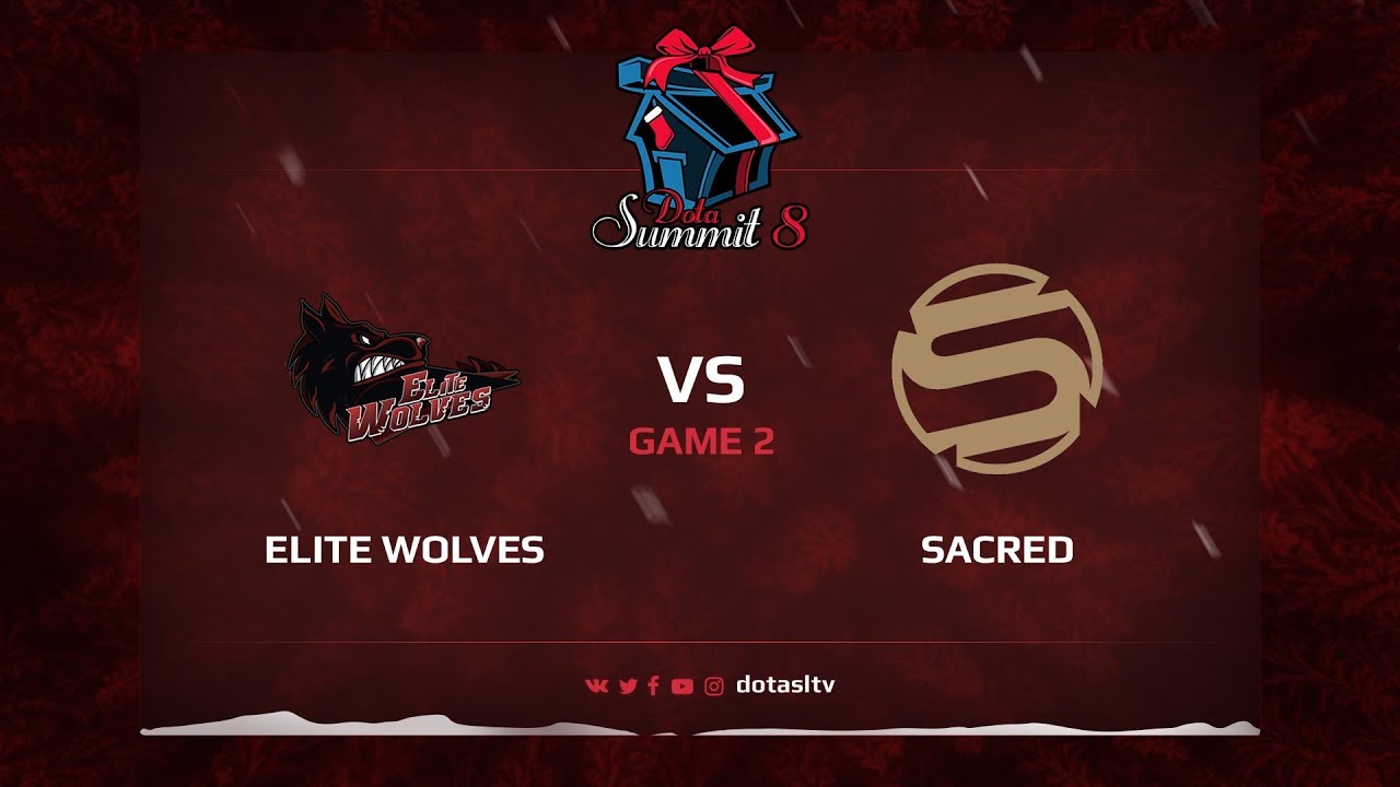 Elite Wolves против Sacred, Вторая карта, Квалификация на Dota Summit 8