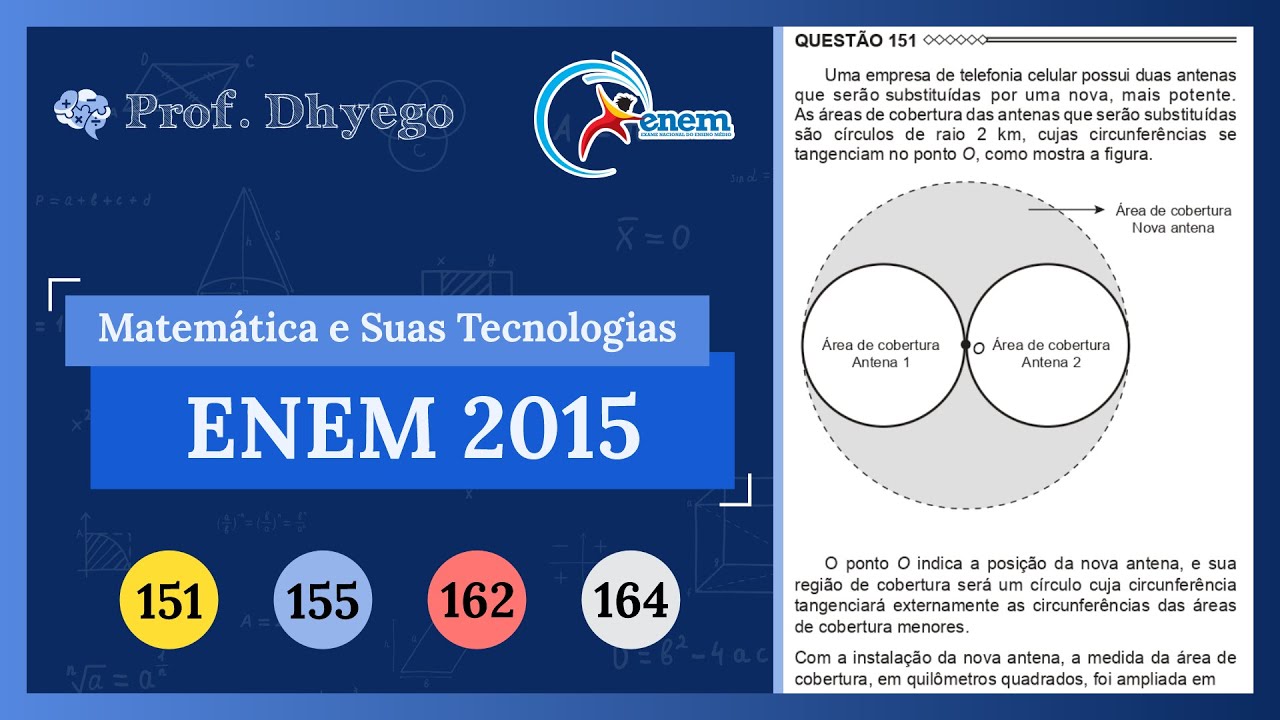 Enem 2015: Uma empresa de telefonia celular possui duas antenas que