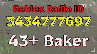 Baker Roblox Radio Codes/IDs