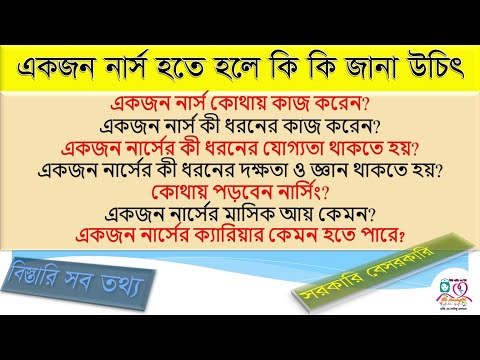 ভিডিও: একজন নার্স হতে আপনার কী কী দক্ষতা ও গুণাবলী থাকা দরকার?