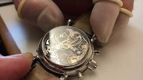 Most complicated wristwatch in the world striking the time