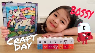 Craft Day Make Stained Glass Learn R-Controlled Vowel Sounds with the Alphablocks Baby Playful