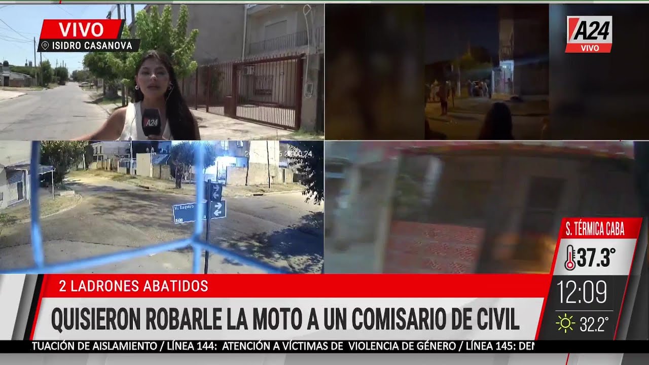 🔴 ASÍ PERSEGUÍAN A LOS DELINCUENTES EN ISIDRO CASANOVA.