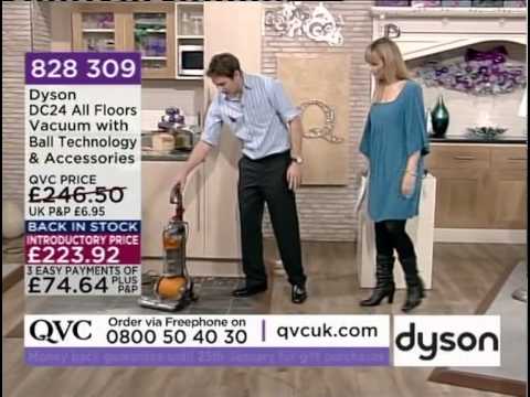 Dyson DC24 All Floors Upright Vacuum Cleaner Demonstration QVC UK
