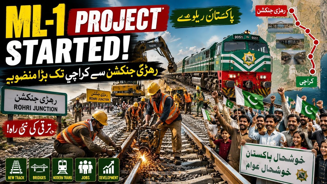 Pakistan Railways |ML1 Project |ML1 Pakistan |Rohri to Karachi ...