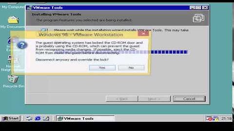 Installing VMWare Tools on Windows 98 SE