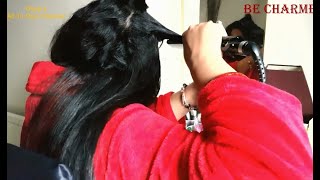 How Do I Straighten My Hair ? Hair Straightening at home with natural heat protectant | Be Charmer