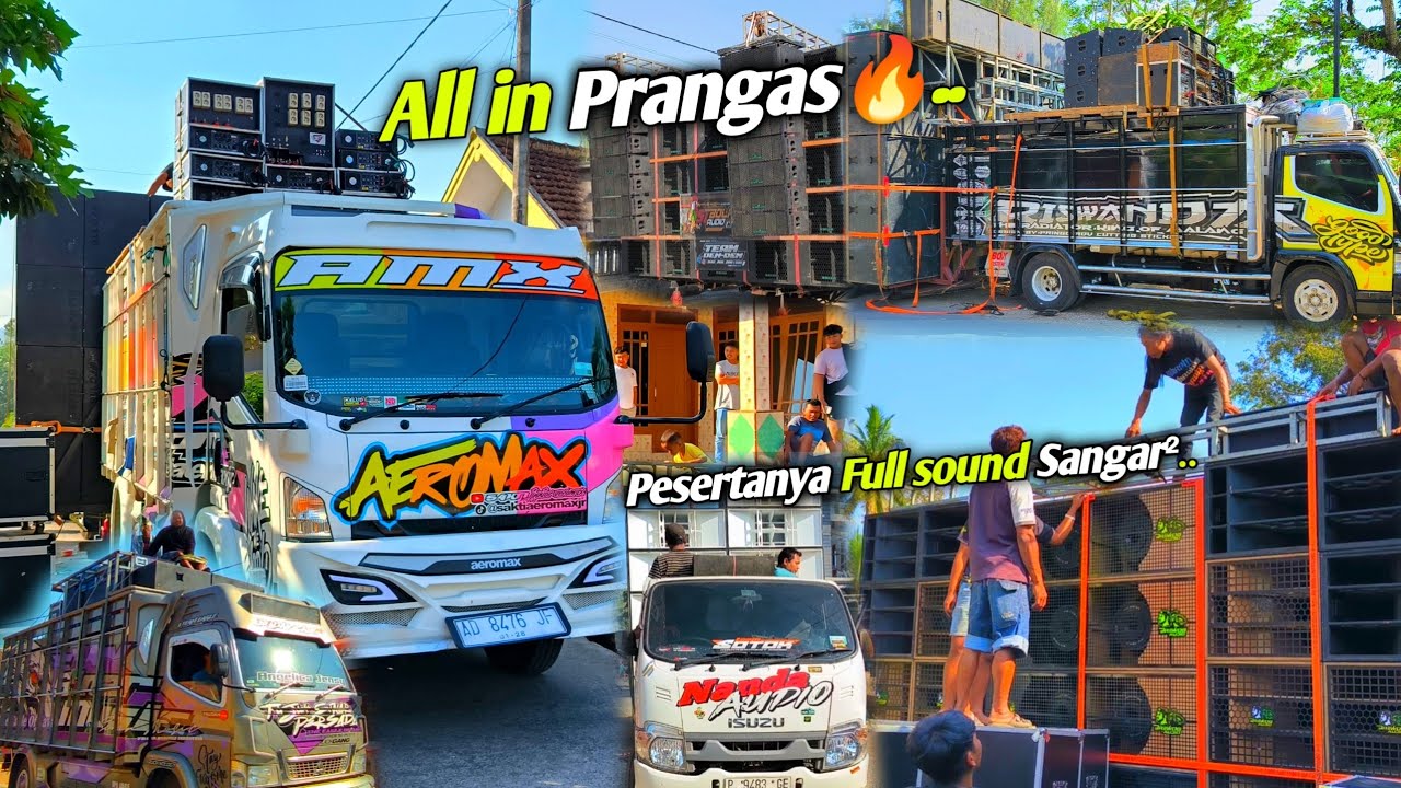 Pusate Sound sangar²🔥 Jatim-Jateng semua kumpul disini.. Daftar sound system karnaval Prangas 2023