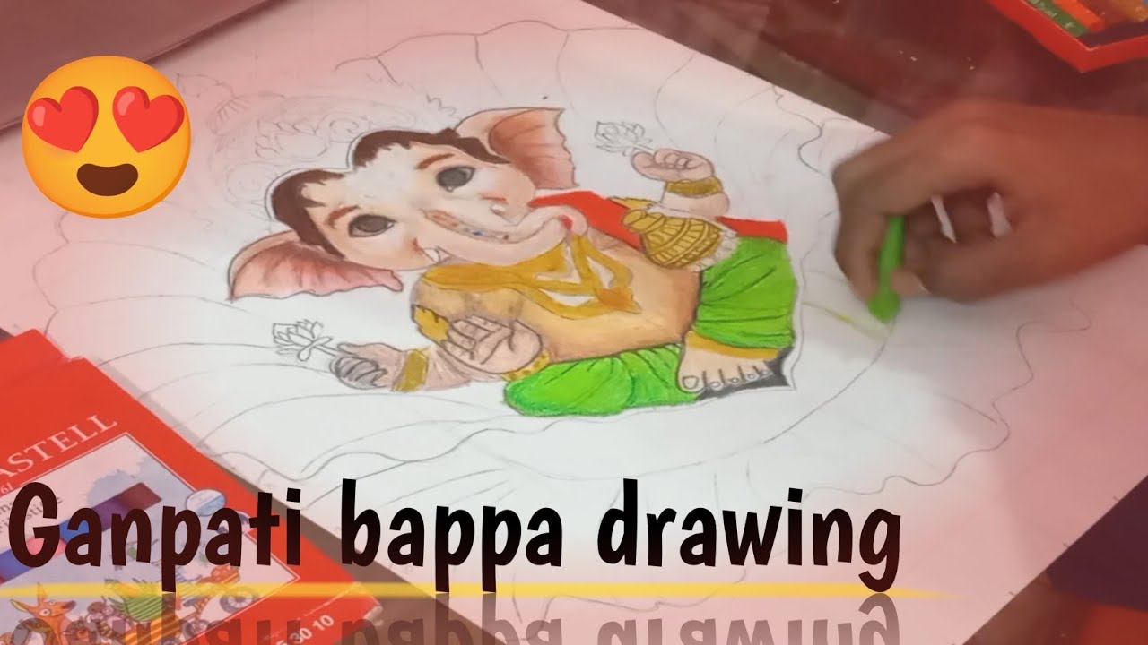 Lord ganpati bappa drawing step by step Devanshu art #art #viral_video ...