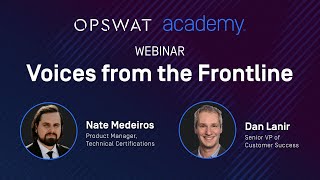 Webinar - Voices from the Frontline: A Glimpse into the World of Critical Infrastructure