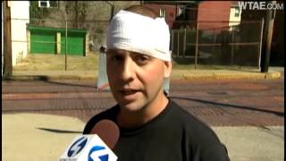 Employee suffers gash to head during scuffle at auto shop