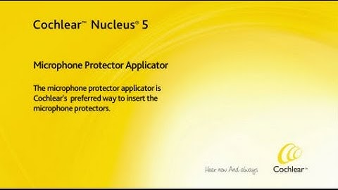 Using the microphone protector applicator - Nucleus 5
