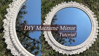 Diy Macrame Mirror Wall Hanging Mirrorstep By Steptutorial