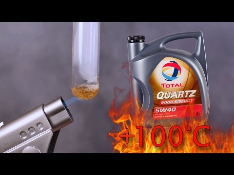 Total Quartz 9000 5W40 How clean is engine oil? Test 100°C 