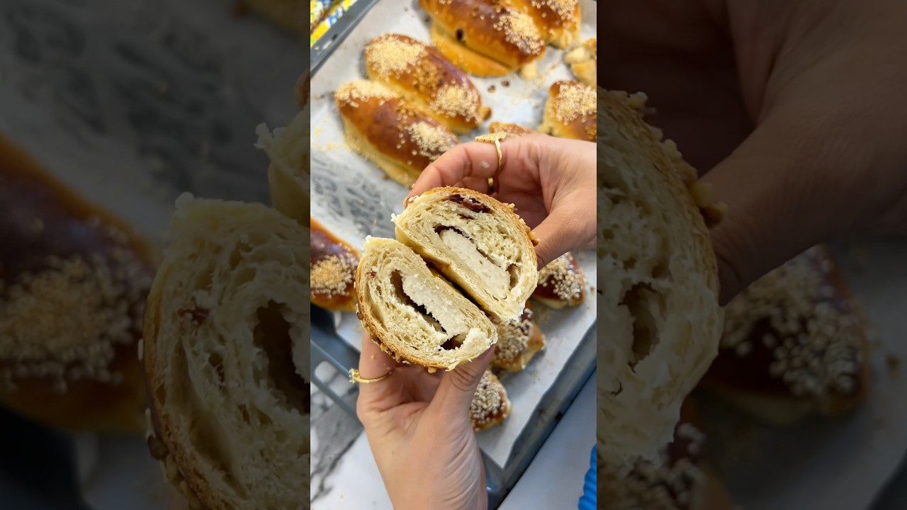 לחמניות בולו ממולאות בגבינה מתוקה