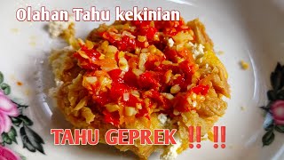 CARA MEMBUAT TAHU CRISPY SAMBEL GEPREK