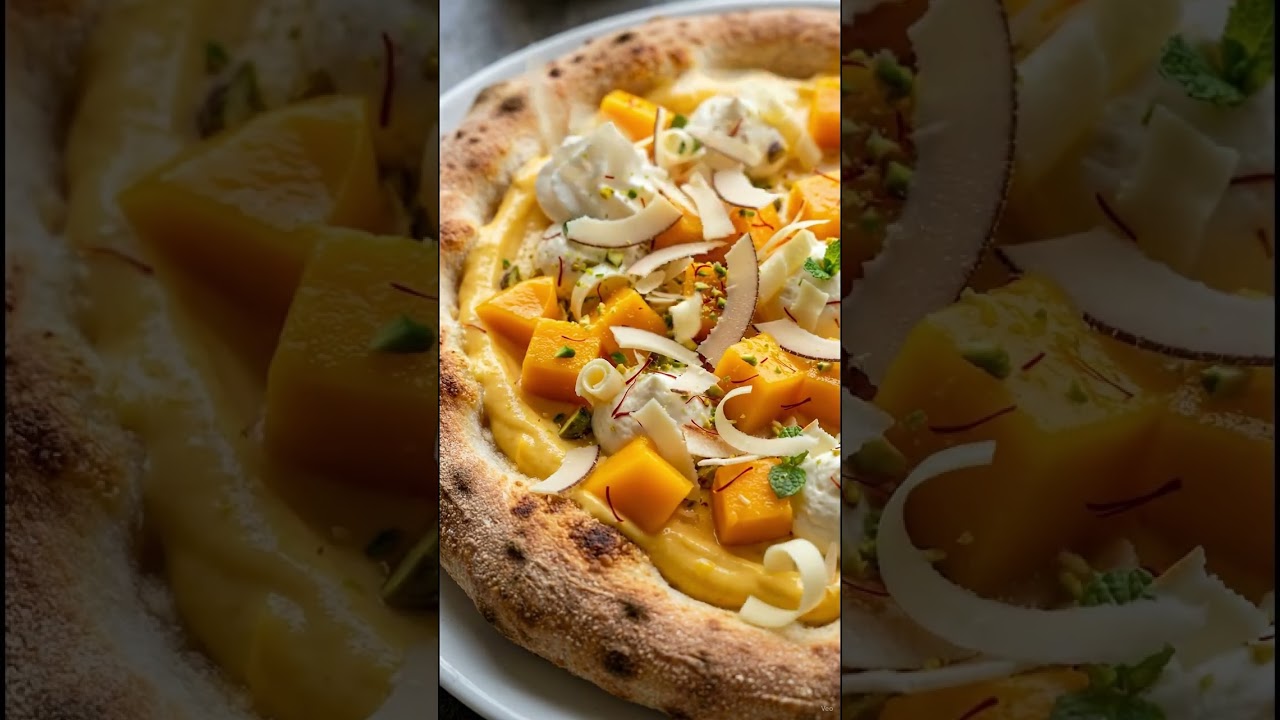 Mango Pizza?! 🥭🍕 The Sweetest AI Food Fusion Ever! #shorts