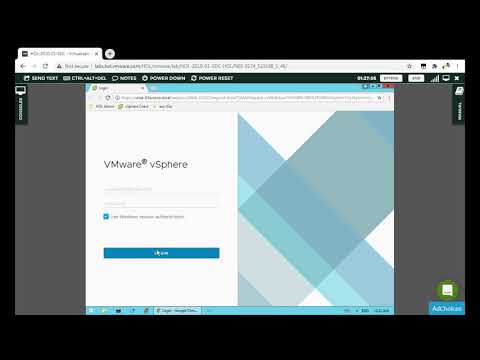 Launch vCenter and Login (Hands On Lab VMware)