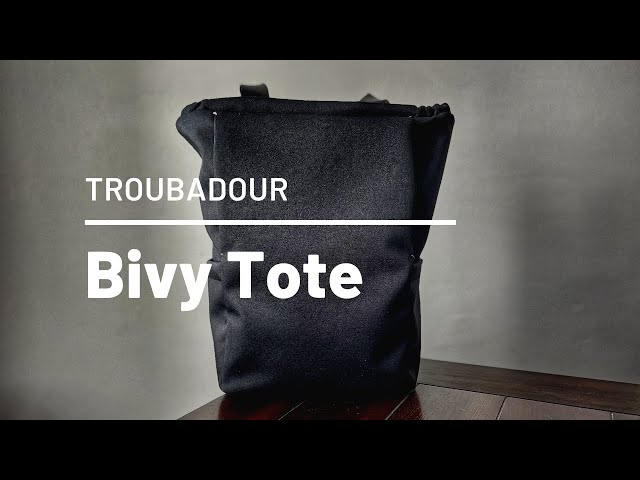 Bivy Tote Backpack, Tote, Lightweight Waterproof Recycled Fabric, Troubadour Goods