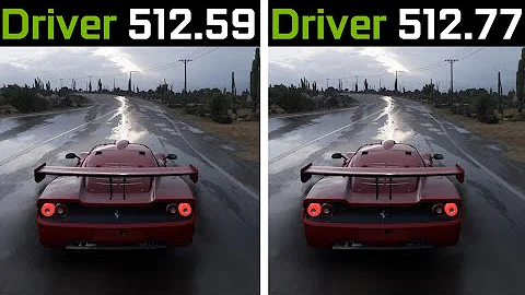 Nvidia Driver 512.59 vs Nvidia Driver 512.77 - Test in 7 Games (RTX 3050)