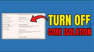 Turn Off Core Isolation Safely on Windows 11 (What You Need to Know)